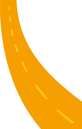 Straßen-Element gebogen nach rechts unten